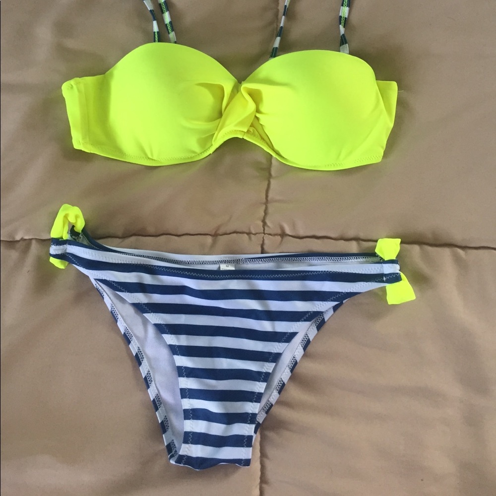 New Neon Yellow, Green Bikini Set